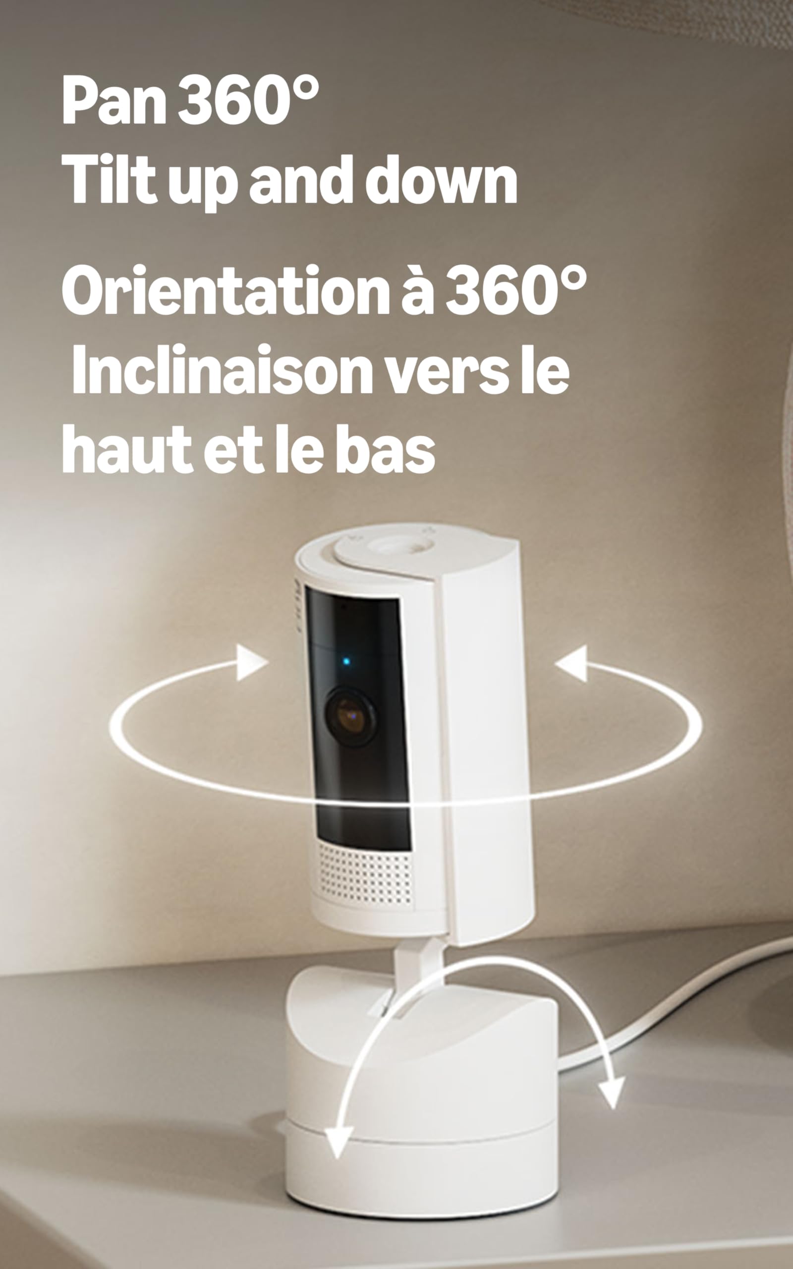 Ring Pan-Tilt Indoor Cam | See all around with 360° pan coverage, HD video, plus Two-Way Talk (2024 release) | Black 🍁 All In One Marketplace Canada