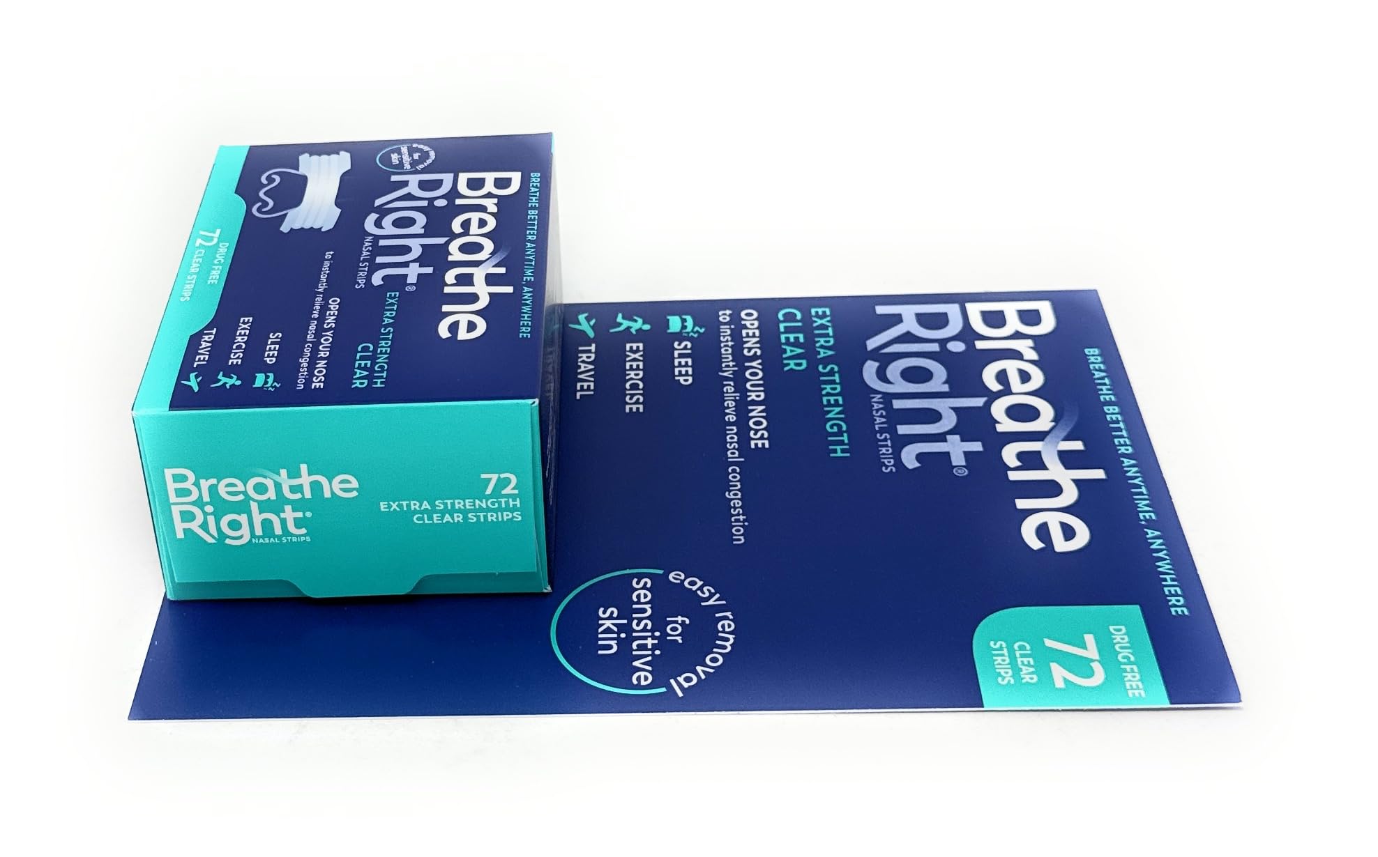 Breathe Right BR Clear Nasal Strips 72 Ct 🍁 All In One Marketplace Canada