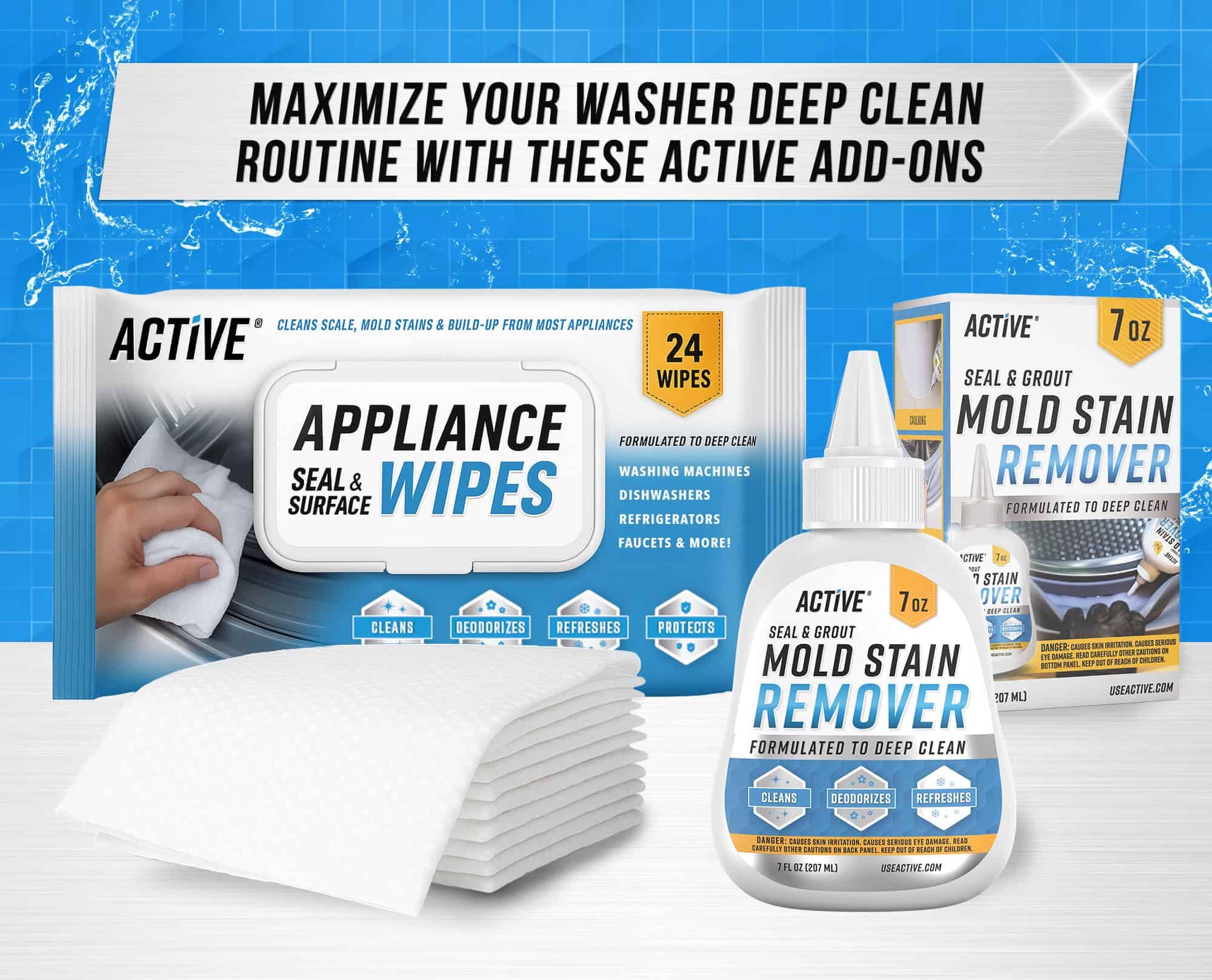 Washing Machine Cleaner for Pet Owners - ACTIVE Enzymatic Deep Clean Descaler for Cat & Dog Hair, Urine, Odor, Residue, 24 Septic-Safe Tablets for Top Load, Front Loader, HE Washer Tub - 1 Year Supply 🍁 All In One Marketplace Canada