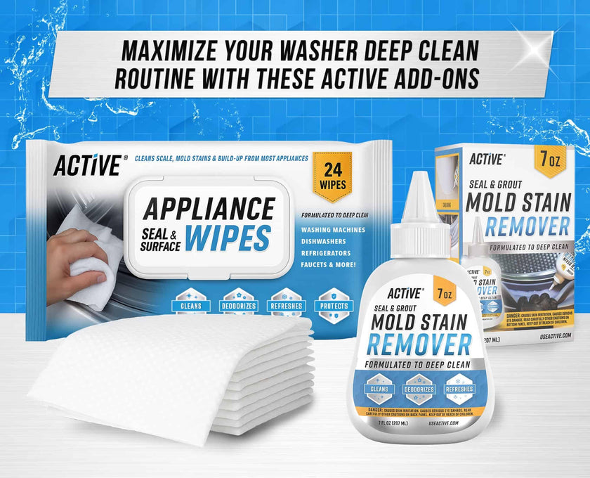 Washing Machine Cleaner for Pet Owners - ACTIVE Enzymatic Deep Clean Descaler for Cat & Dog Hair, Urine, Odor, Residue, 24 Septic-Safe Tablets for Top Load, Front Loader, HE Washer Tub - 1 Year Supply 🍁 All In One Marketplace Canada