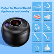 Upgraded Ultrasonic Retainer Cleaner Machine, 45kHz Ultrasonic Dentures Cleaner for Night Guards, Braces, Aligner, Toothbrush, Jewelry and More, 200ML Capacity, Black1 🍁 All In One Marketplace Canada