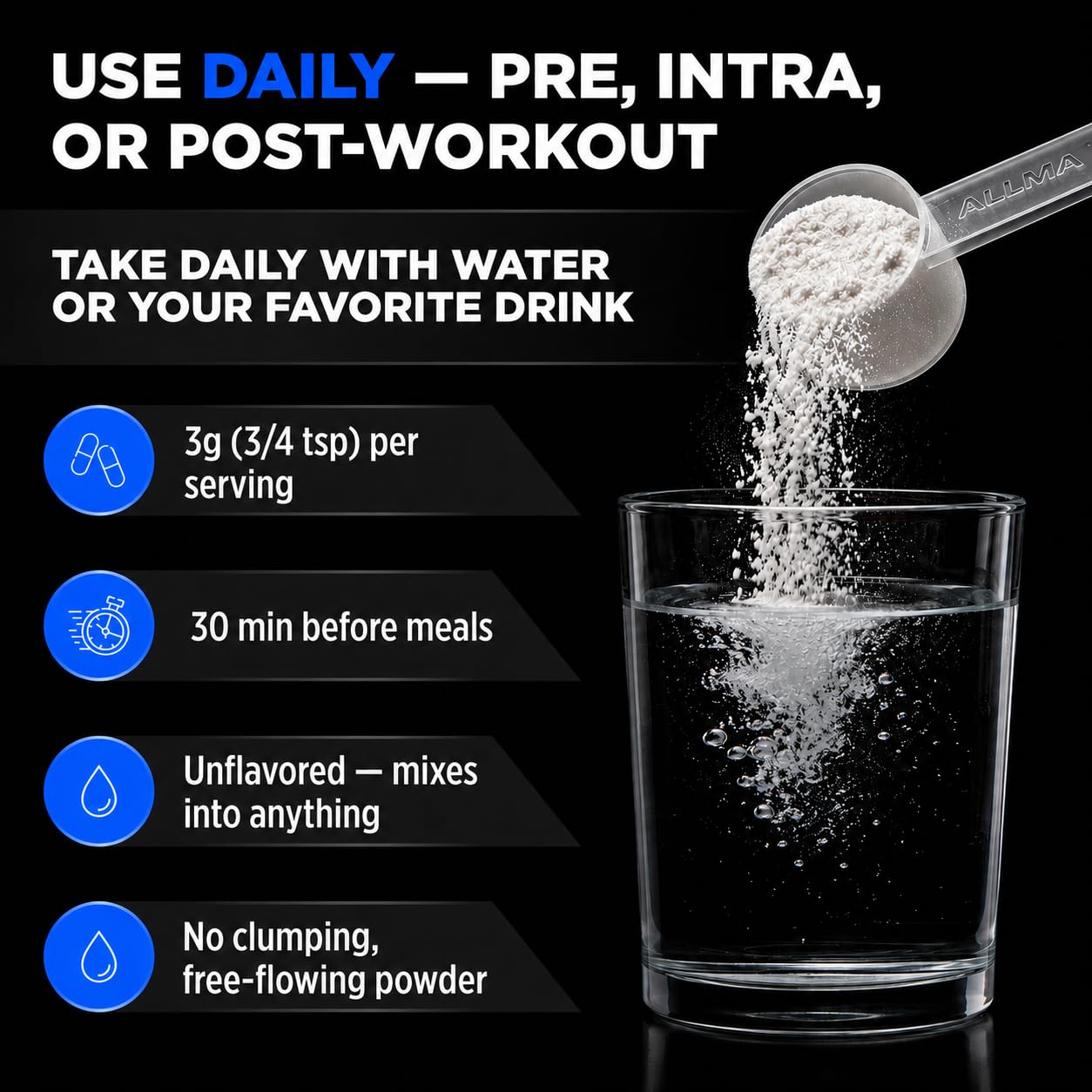 ALLMAX Nutrition 100% pharmaceutical grade maximum strength + absorption Taurine, 400g 🍁 All In One Marketplace Canada