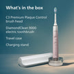 Philips Sonicare DiamondClean 9000 Electric Toothbrush - Sonic Toothbrush with App, Pressure Sensor, 12 Brushing Settings, Brush Head Replacement Reminder, Charging Stand, Travel Case, Pink, HX9911/90 🍁 All In One Marketplace Canada