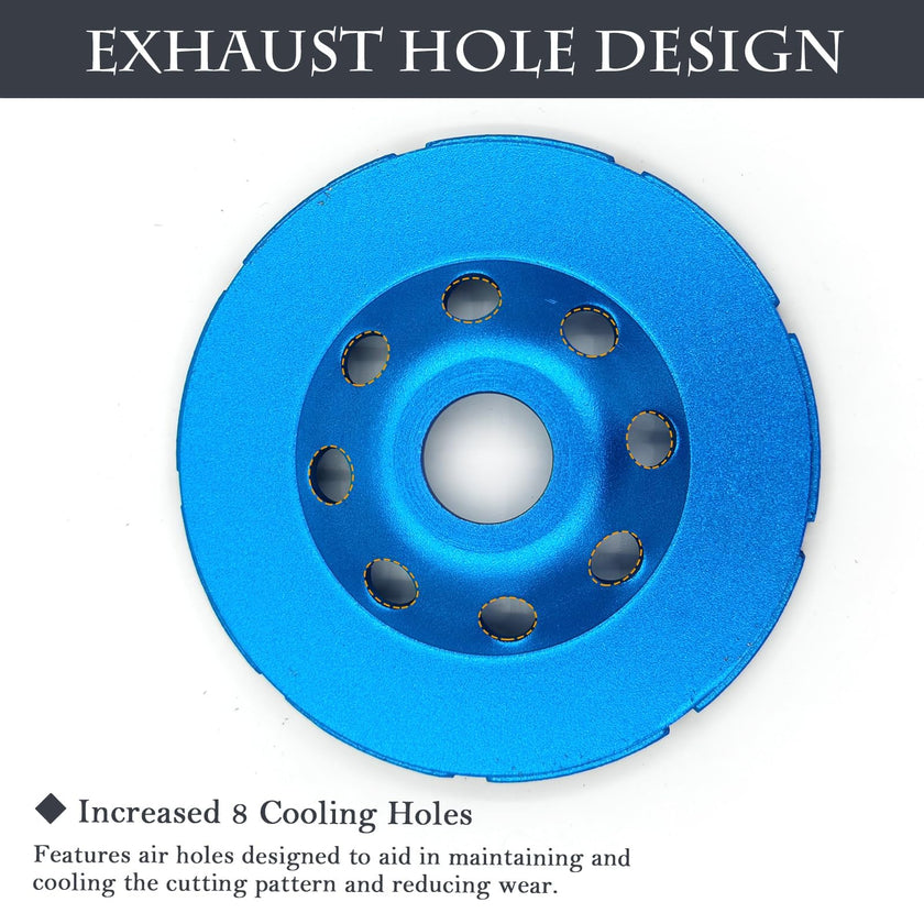 SWIGRANCE 2Pcs Diamond Concrete Grinding Cup Wheels 115mm 4-1/2