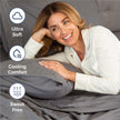 King Size 4 Piece Sheet Set - Comfy Breathable & Cooling Sheets - Hotel Luxury Bed Sheets for Women & Men - Deep Pockets, Easy-Fit, Extra Soft & Wrinkle Free Sheets - Dark Grey Oeko-Tex Bed Sheet Set 🍁 All In One Marketplace Canada