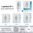 LiBa PEVA 8G Bathroom Shower Curtain Liner, 72