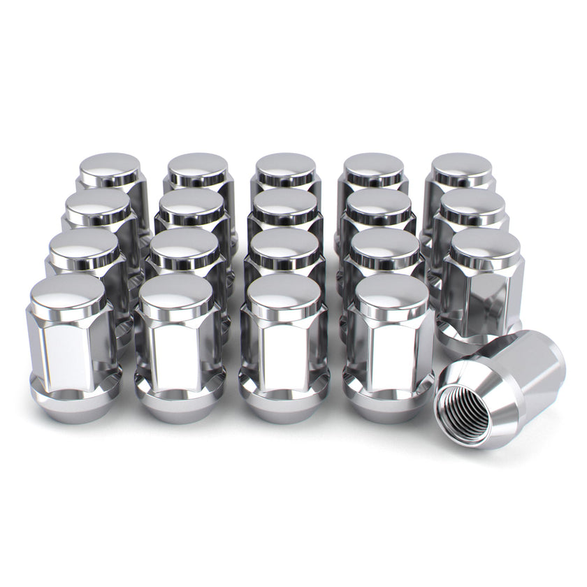 White Knight M12x1.50 Solid Piece Bulge Acorn Lug Nuts (NO Cap) for Select Aftermarket & Factory Wheels, EZ to Install, Durable Carbon Steel, Stylish Triple Layer Chrome Finish - 1907S-20AM (20 Pack) 🍁 All In One Marketplace Canada