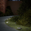 Solar Ground Lights with Ground Spike, 12 Pieces, Warm White
