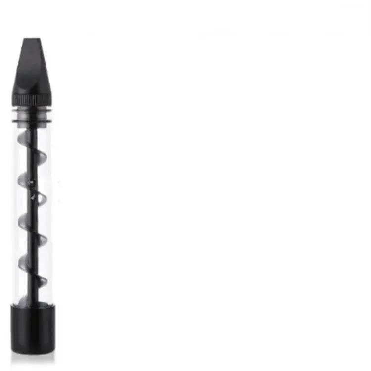 Creative And Simple Dry-burning Atomizer Spiral Pipe Glass Blunt