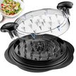 Chicken Shredder Tool Twist Large Chicken Breast Shredder with Brush&Fork, Visible Meat Shredder Machine, Strong Anti-Slip Strip, Ergonomic Handle, BPA Free, Suitable for Pork Beef Chicken (Black) 🍁 All In One Marketplace Canada