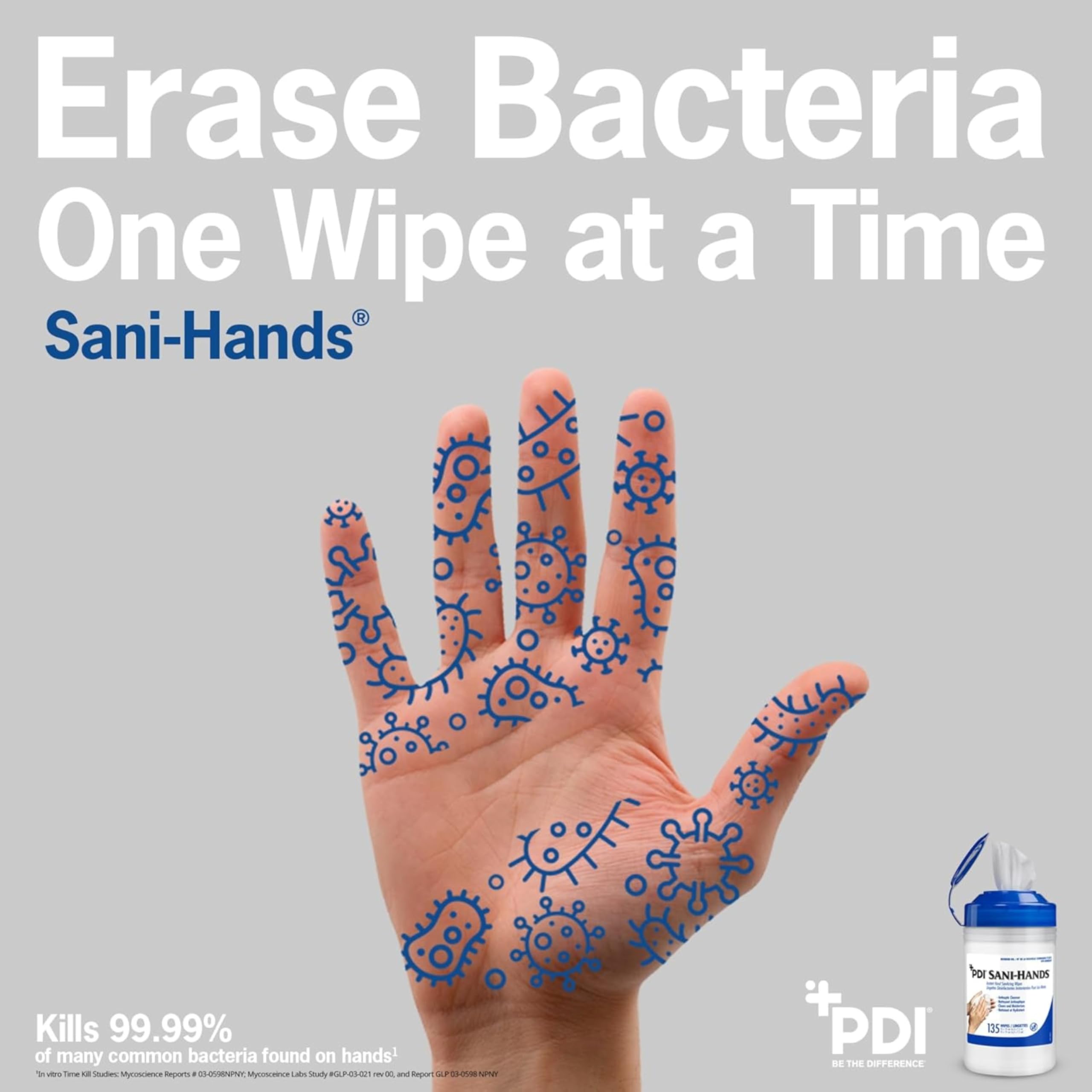 Sani-Hands Hand Sanitizer Wipes, Ethyl Alcohol Wipes Individually Wrapped with Aloe and Vitamin E, Hand Sanitizer Travel, Home, Outdoor Use, 5 in x 8 in, 100 Wipes, 1 Pack 🍁 All In One Marketplace Canada
