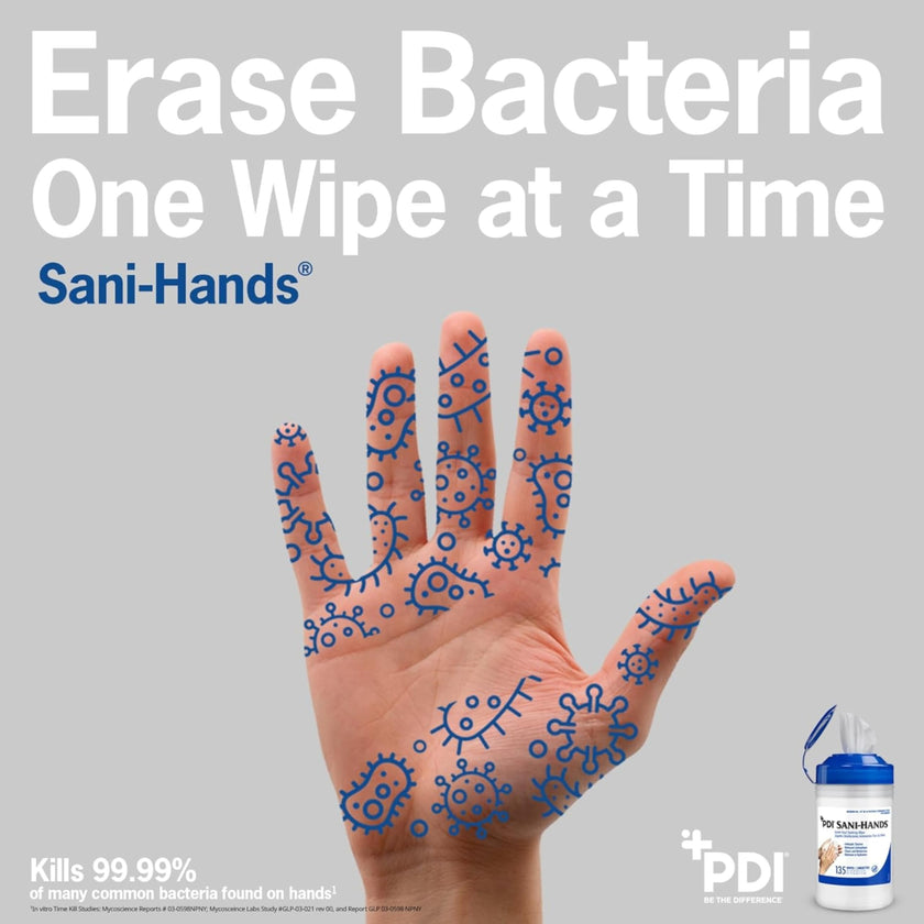 Sani-Hands Hand Sanitizer Wipes, Ethyl Alcohol Wipes Individually Wrapped with Aloe and Vitamin E, Hand Sanitizer Travel, Home, Outdoor Use, 5 in x 8 in, 100 Wipes, 1 Pack 🍁 All In One Marketplace Canada