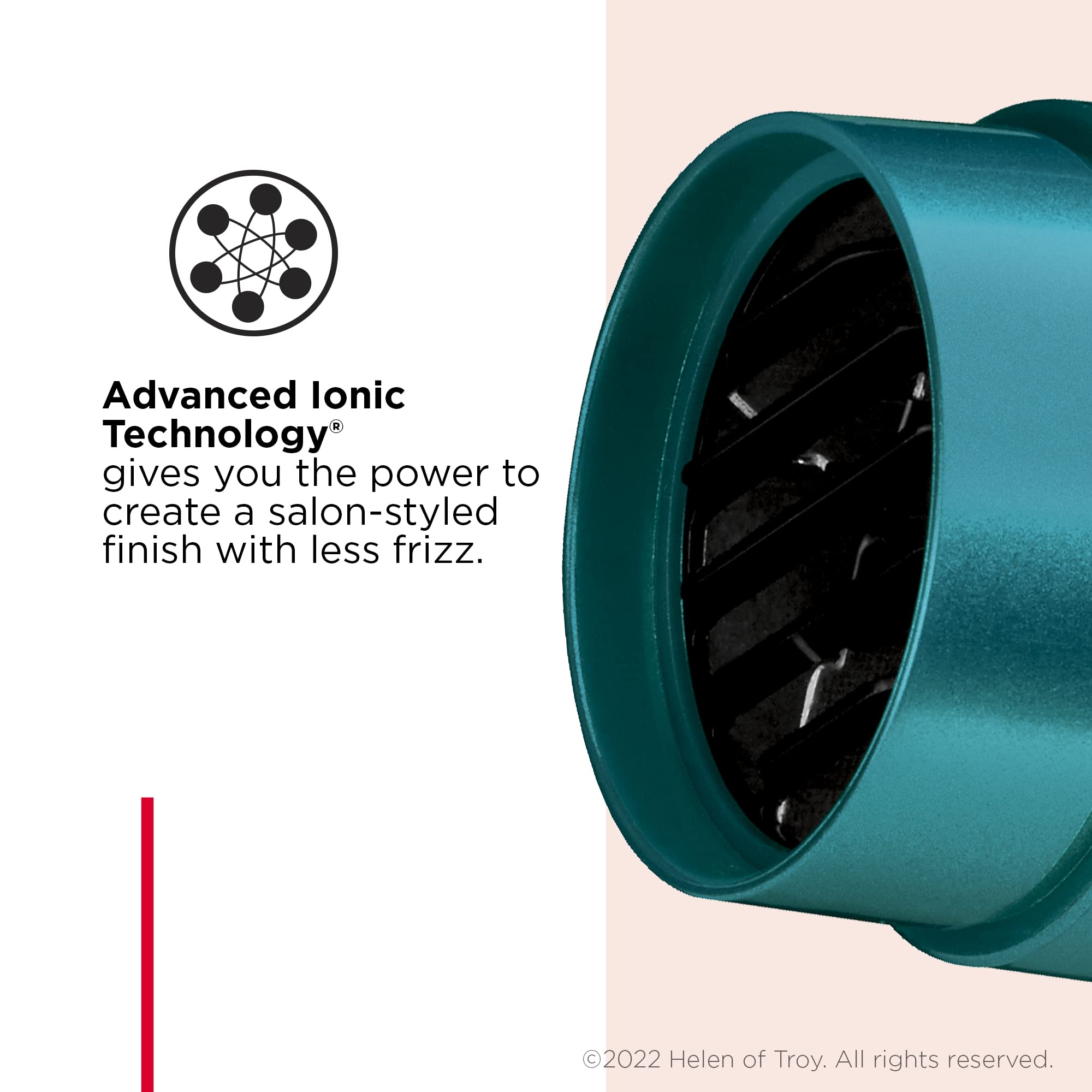 Revlon RV544FBLF Advanced Ionic Technology™ Hair Dryer with Diffuser, Powerful, Hair Dryer with Concentrator, Quick Dry, Lightweight, 2 Heat/Speed Settings, Less Frizz, Shiny and Smooth Hair, Blue 🍁 All In One Marketplace Canada