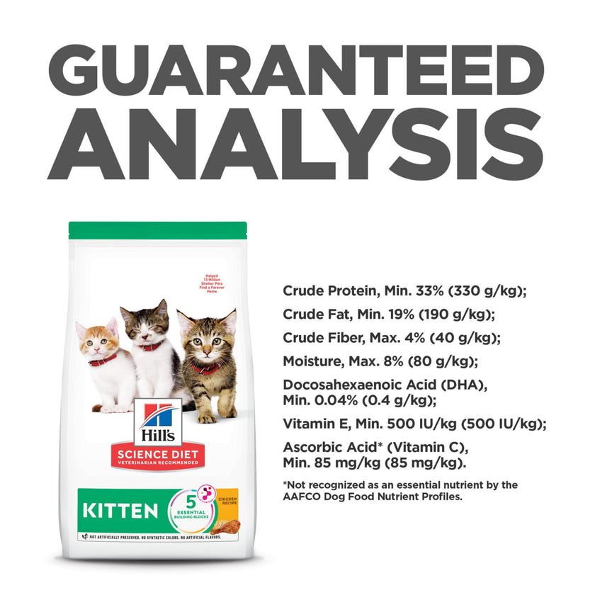 Hill's Science Diet Kitten Dry Cat Food, Chicken Recipe, 7 lb Bag 🍁 All In One Marketplace Canada