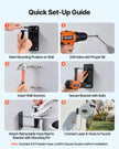 VEVOR Retractable Hose Reel, 115 ft x 1/2 inch, 180° Swivel Bracket Wall-Mounted, Garden Water Hose Reel with 9-Pattern Nozzle, Automatic Rewind, Lock at Any Length, and Slow Return System 🍁 All In One Marketplace Canada
