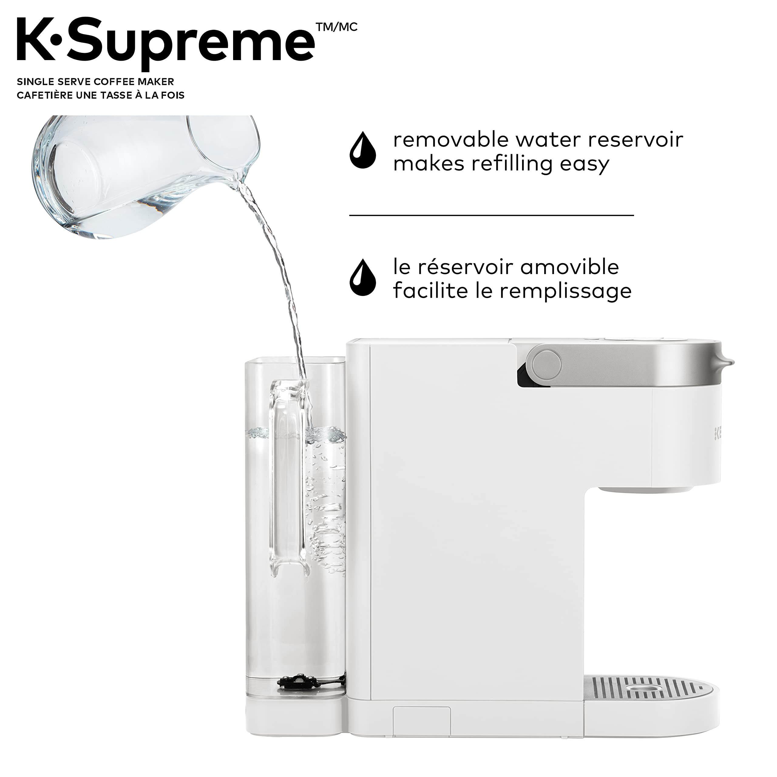 Keurig K-Supreme Single Serve K-Cup Pod Coffee Maker, With MultiStream Technology, White 🍁 All In One Marketplace Canada