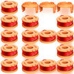 18 Pcs Replacement Trimmer Spools Compatible with Worx String Trimmer,150ft, 0.065in WA0010 Weed Eater Refils and WA6531 Spool Cap Cover Fit for Worx Weed Eater(15 Trimmer Spools+3 Spool Caps) 🍁 All In One Marketplace Canada