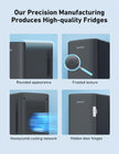 AstroAI Mini Fridge 2.0 Gen, 6 Liter/8 Cans Makeup Skincare Small Fridge 110V AC/ 12V DC Portable Thermoelectric Cooler and Warmer Little Tiny Fridge for Bedroom, Cosmetics,Car (Dark Grey) 🍁 All In One Marketplace Canada