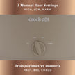 Crock-Pot Design Series 6-Quart Manual Slow Cooker, Alpaca Brown 🍁 All In One Marketplace Canada