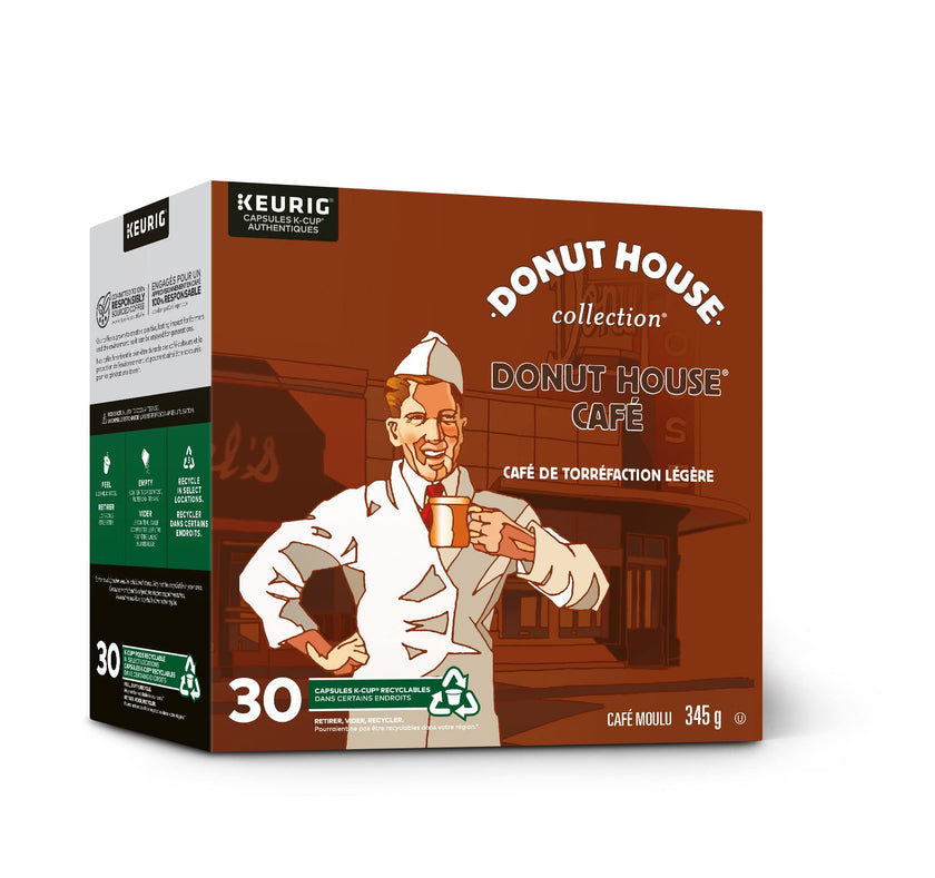 Donut House Collection Light Roast K-Cup Coffee Pods, 30 Count For Keurig Coffee Makers 🍁 All In One Marketplace Canada