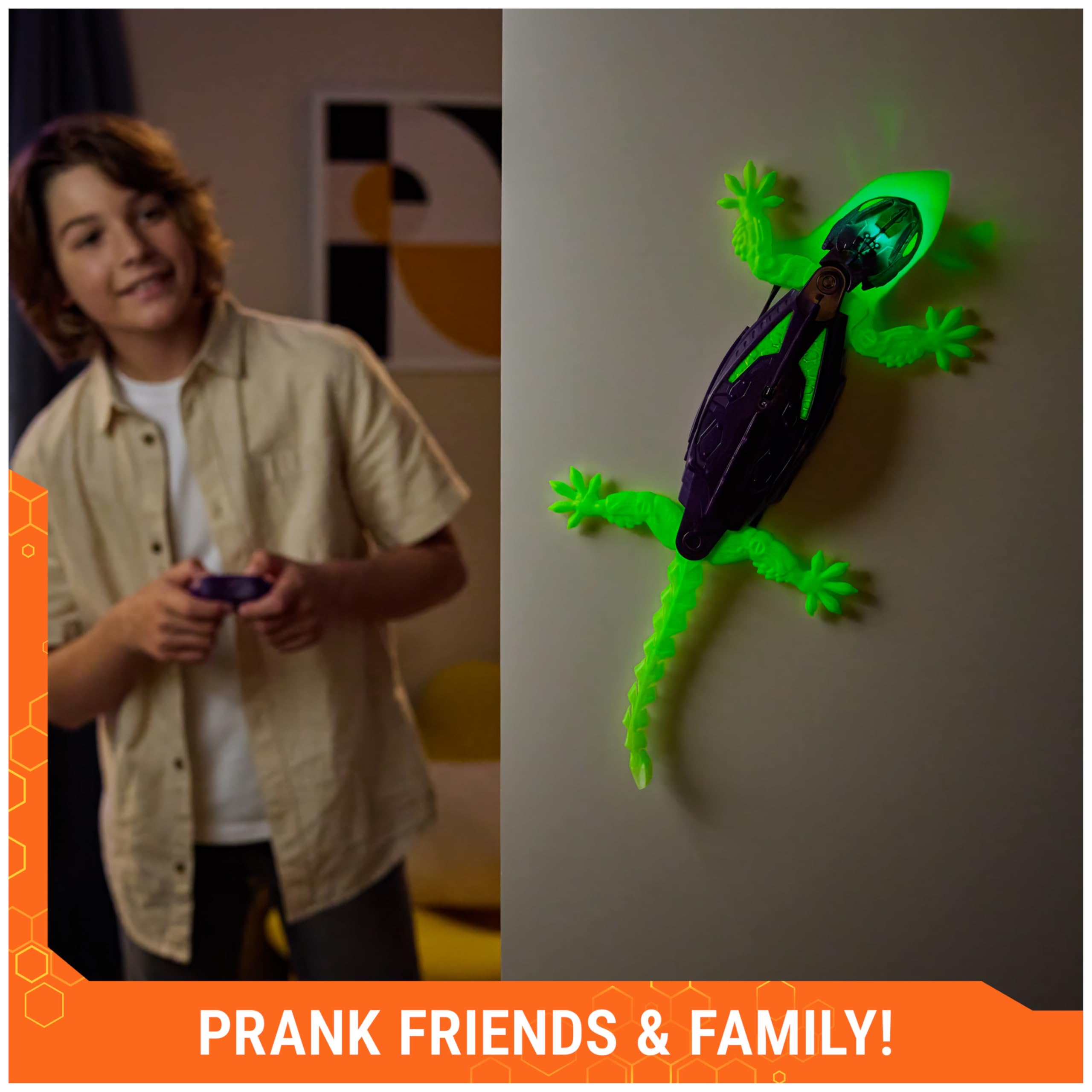 HEX Bots Glow-in-the-Dark Wall Crawler Gecko Remote Control Toy 🍁 All In One Marketplace Canada