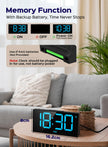 GOLOZA Digital Alarm Clocks for Bedrooms, Digital Clock with 4 Level Brightness +Off, Dual Customizable Alarms, USB Port, Power-Off Memory, Snooze, DST, 12/24H, Desk Clock for Kids Adults Elderly 🍁 All In One Marketplace Canada