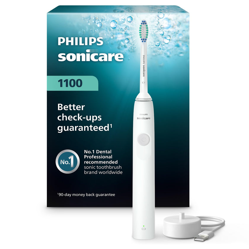 Philips Sonicare 1100 Rechargeable Electric Toothbrush, 1 Brush Head, White 🍁 All In One Marketplace Canada