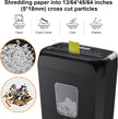 Bonsaii 6-Sheet Crosscut Paper Shredder for Home Use, Small Paper Shredder for Home Office, Portable Document Shredder with 3.4 Gal Wastebasket (C237-B) 🍁 All In One Marketplace Canada