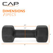 CAP Barbell Neoprene Dumbbell Weights, 8 lb Pair, Black 🍁 All In One Marketplace Canada
