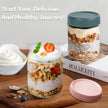 16 OZ Overnight Oats Jar,6 Pack Glass Jar with Lid and Spoon,Reusable Wide Mouth Mason jars for Overnight Oats,Yogurt Snacks Fruit, Salad Dressing, Sauce,Cereal-Leak Proof(500 ml) 🍁 All In One Marketplace Canada