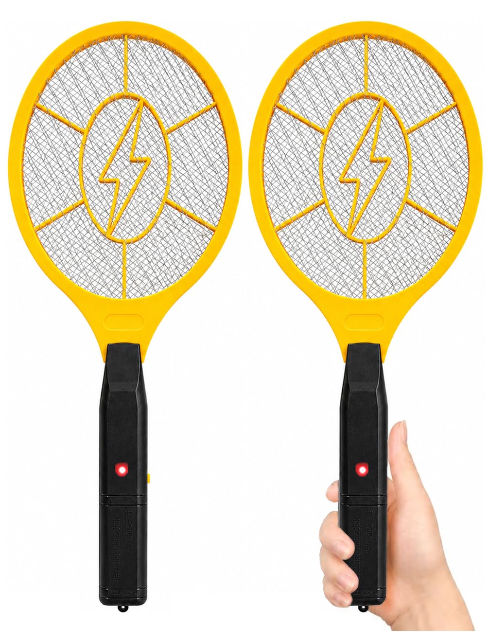 2 Pack Electric Fly Swatter, Bug Zapper Racket for Indoor Pest Control, Handheld Insect Killer Bat Battery Powered Electric Mosquito Swatter for Outdoor and Home 🍁 All In One Marketplace Canada