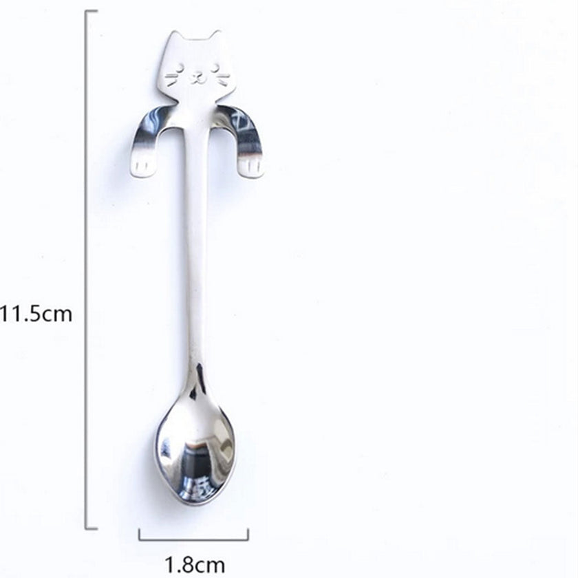 Kitty Tea/Coffee/Ice Cream Small Stainless Steel Spoon