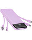 Charmast Portable Charger with Built in Cables, Power Bank with Cords Wires, Slim 10000mAh Travel Battery Pack 6 Outputs 3 Inputs 3A Fast Charging for Samsung Google Pixel LG Moto iPhone iPad 🍁 All In One Marketplace Canada