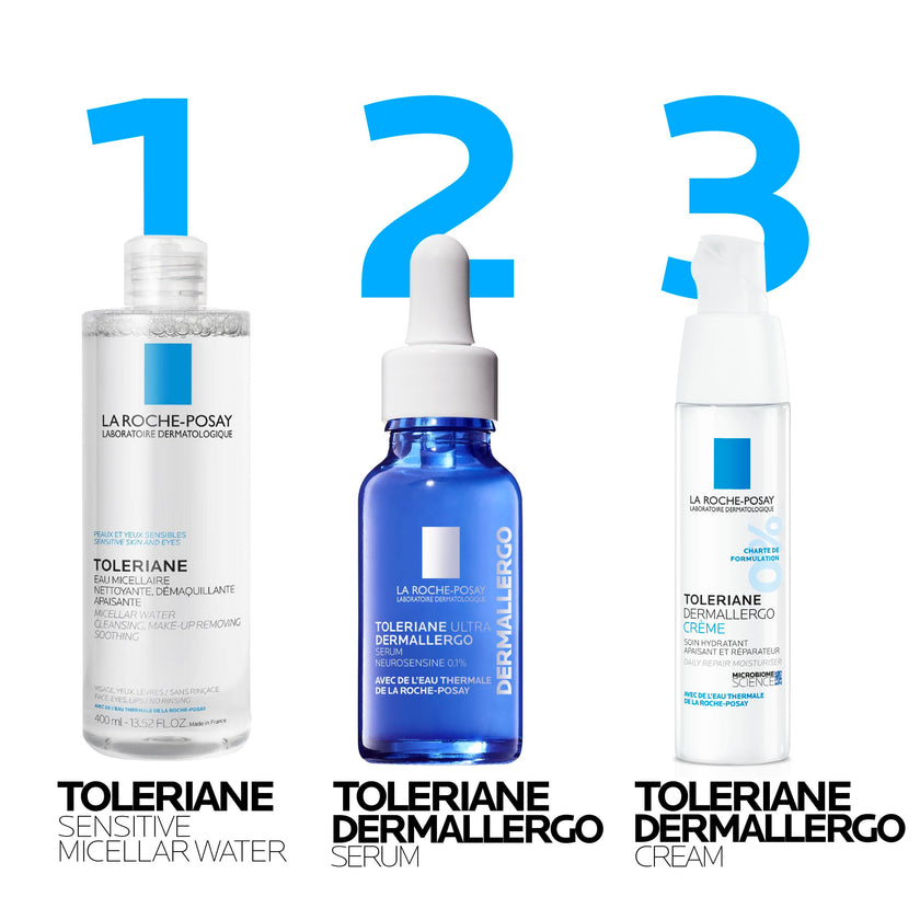 La Roche Posay Toleriane Micellar Water for Ultra Sensitive Skin, Cleanses and Removes Makeup, formulated with Glycerin & Thermal Spring Water, Hypoallergenic, Recommended by Dermatologists, 400ml 🍁 All In One Marketplace Canada
