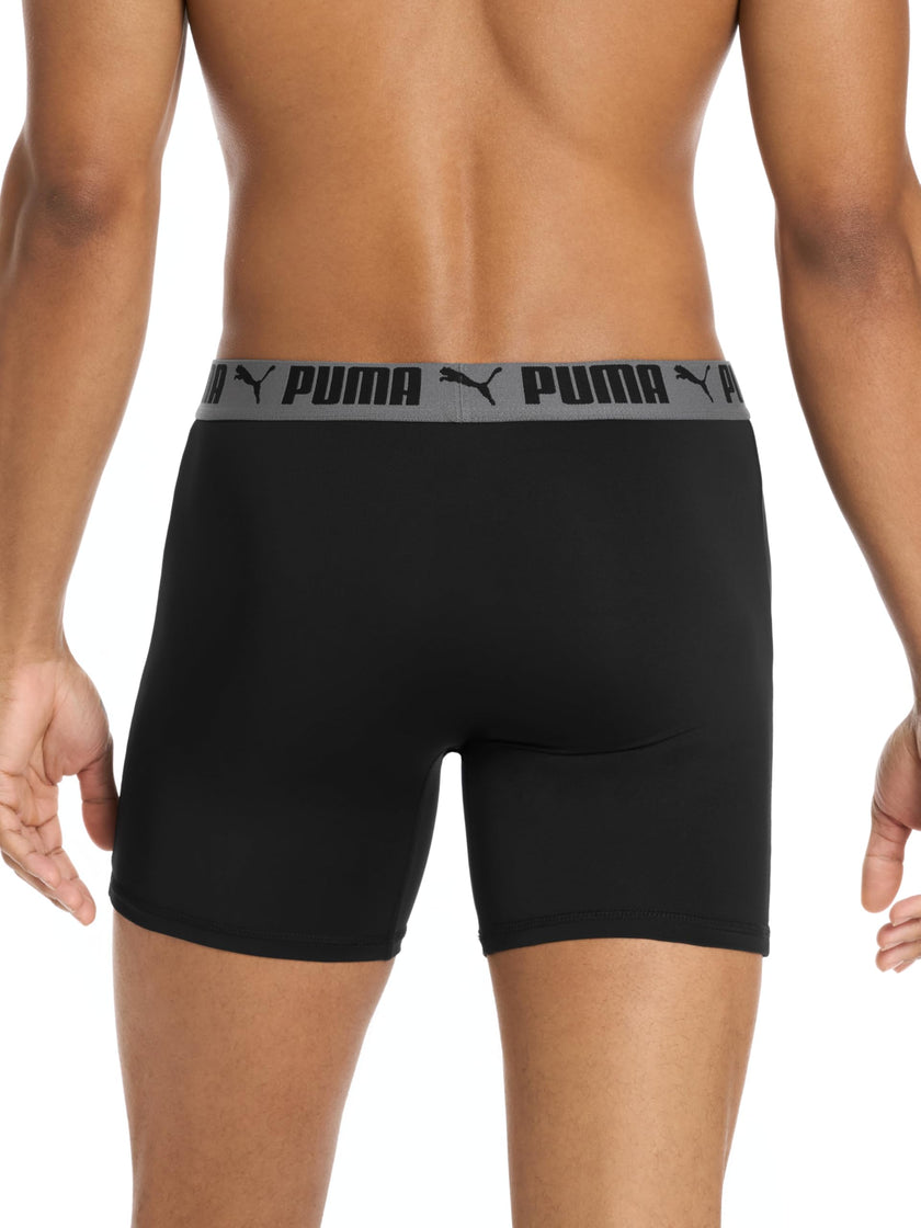 Puma Men's 4 Pack Active Stretch Boxer Briefs, Black, X-Large 🍁 All In One Marketplace Canada