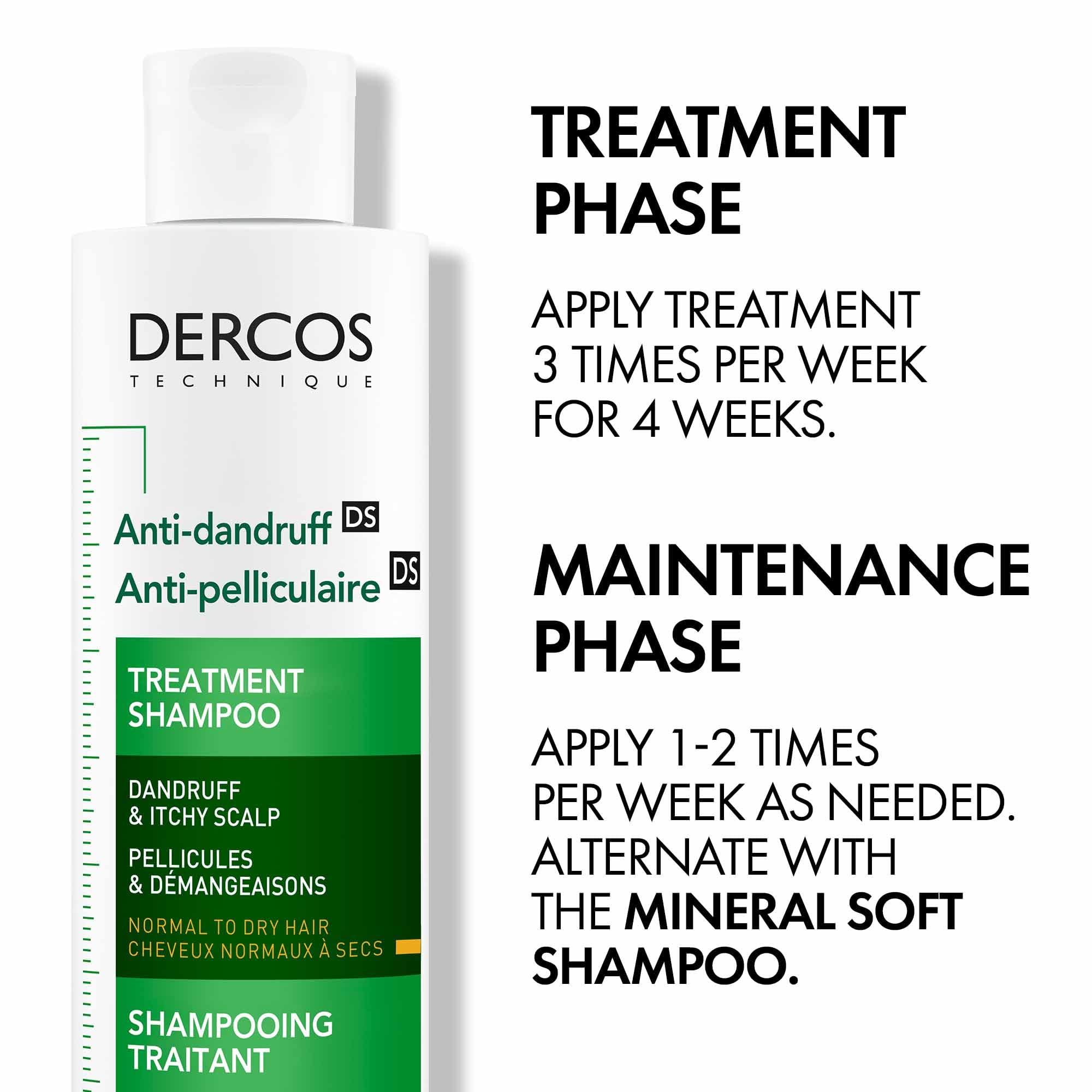 Vichy Dercos Dandruff Shampoo for Dry-Normal Hair, Anti Dandruff Soothing Scalp Care with Selenium DS & Salicylic Acid, Reduces Visible Dandruff Flakes & Improves Scalp Health, 200mL 🍁 All In One Marketplace Canada