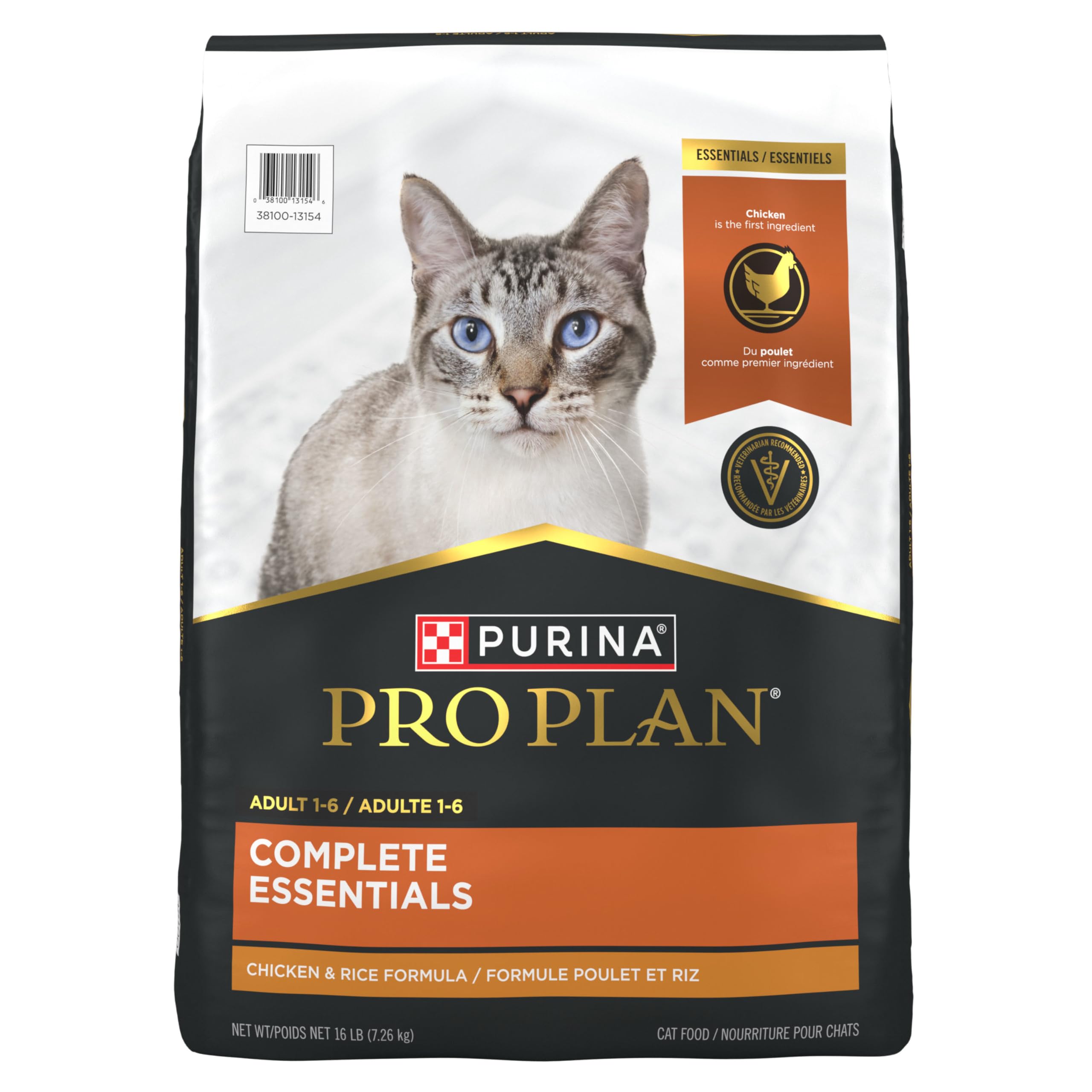 Purina Pro Plan Dry Cat Food, Complete Essentials Chicken & Rice - 7.26 kg Bag (1 Pack) 🍁 All In One Marketplace Canada