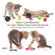Retro Shaw Cat Toys Set 33 Pack, Cat Play Tunnel for Indoor Cats Kitty, Kitten Toys Include 2 Collapsible Cat Tunnels Tube Tent, Cat Feather Teaser Wand Springs Rainbow Bell Crinkle Ball Mouse Pompom 🍁 All In One Marketplace Canada