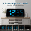 Netzu Loud Alarm Clocks for Bedrooms, Heavy Sleepers Alarm Clock with Dual Alarms, Bold Digits, 5 Dimmers, 4 Volumes, Snooze, Bedside Clock for Deep Sleepers Kids Teens Seniors, Plug in Clock 🍁 All In One Marketplace Canada