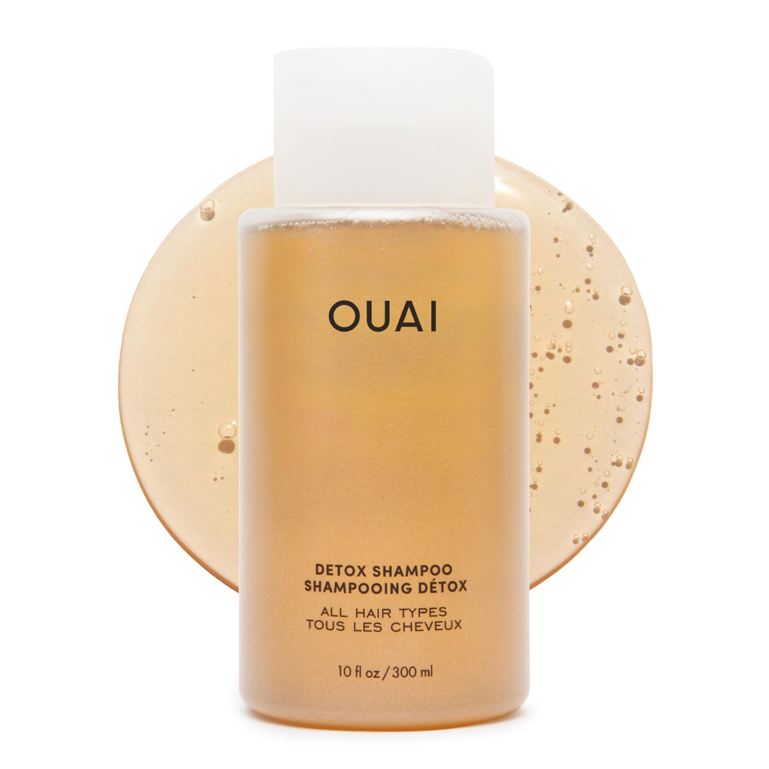 OUAI Detox Shampoo - Clarifying Shampoo for Build Up, Dirt, Oil, Product and Hard Water - Apple Cider Vinegar & Keratin for Clean, Refreshed Hair - Sulfate-Free Hair Care (10 oz) 🍁 All In One Marketplace Canada