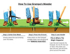 Grampa's Weeder - The Original Stand Up Weed Puller - Made with Real Bamboo & Steel Head Design - Easily Remove Weeds While Saving Your Knees & Back 🍁 All In One Marketplace Canada