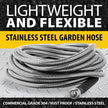 Bionic Steel Metal Garden Hose 75 Ft, Rust Proof 304 Stainless Steel Water Hose with Brass Fittings, Flexible & Heavy Duty Hose, Lightweight, Kink Free & Easy Coil Outdoor Hose- 2021 Model… 🍁 All In One Marketplace Canada
