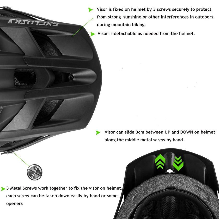 Bike Helmet, Exclusky Mountain Bike Helmet Men Women Lightweight Breathable Adjustable Adult Bicycle Cycle MTB Helmet 56-61cm 🍁 All In One Marketplace Canada