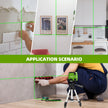 Huepar Self Leveling Laser Level with Tripod, 98Ft Green Cross Line Laser Leveler Tool for Picture Hanging, Tile, Home Renovation, Indoor Project, Battery Included, 40in Tripod 🍁 All In One Marketplace Canada