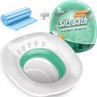 RUGUO Sitz Bath, Sitz Bath for Hemorrhoids - Sitz Bath for Toilet Seat - Sitz Bath for Postpartum Care, Sits Bath Kit for Women, Collapsible, Wider Seating Area, Deeper Bowl 🍁 All In One Marketplace Canada