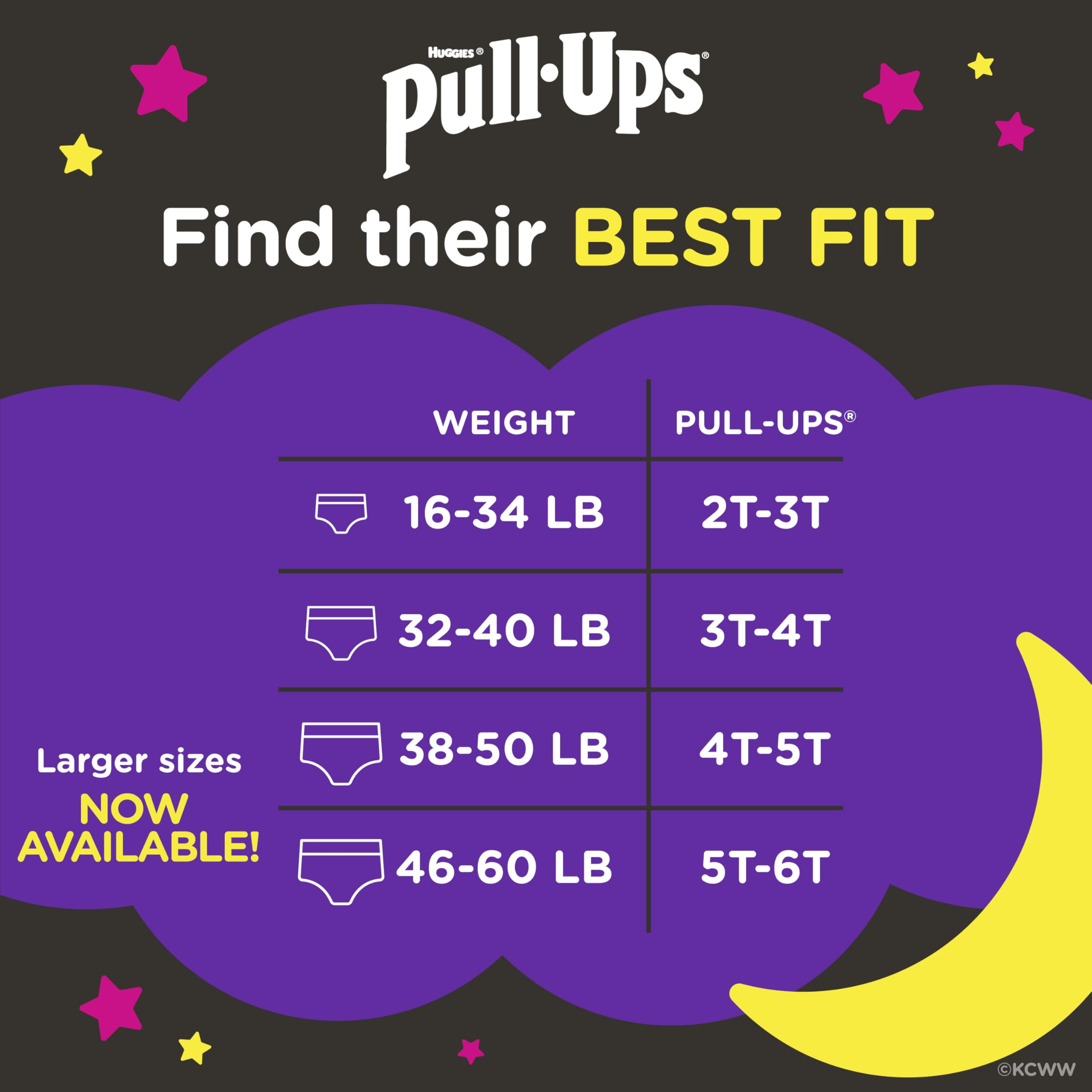 Pull-Ups Girls' Night-Time Potty Training Pants, 4T-5T, 52 Ct, 50 lbs 🍁 All In One Marketplace Canada