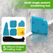 Caulking Tool 5 in 1 Silicone Caulking Grout Removal Sealant Finishing Tool with Grout Scraper, 6 Exchange Silicone Pads, Adhesive Residue Scraper Seam Repair Kit for Kitchen Bathroom 🍁 All In One Marketplace Canada