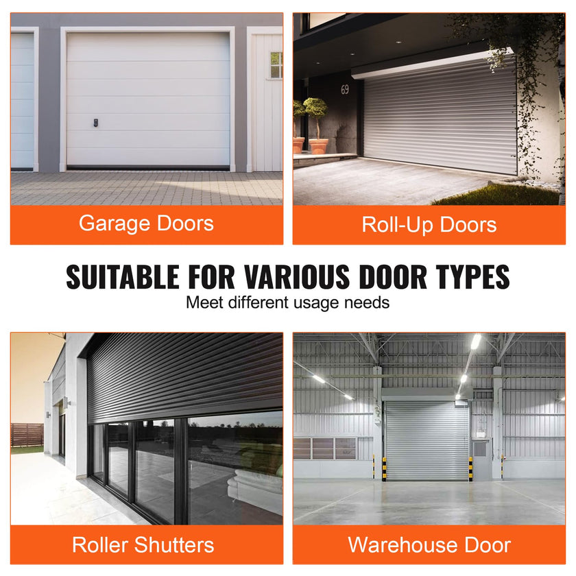 VEVOR Garage Door Seals Bottom Rubber, U Shape +O Ring Combination Garage Door Bottom Weather Seal, 20ft Weatherproofing Garage Door Seal, 5/16 inch T-ends and 3 3/4 inch Width, for Doors, Black 🍁 All In One Marketplace Canada