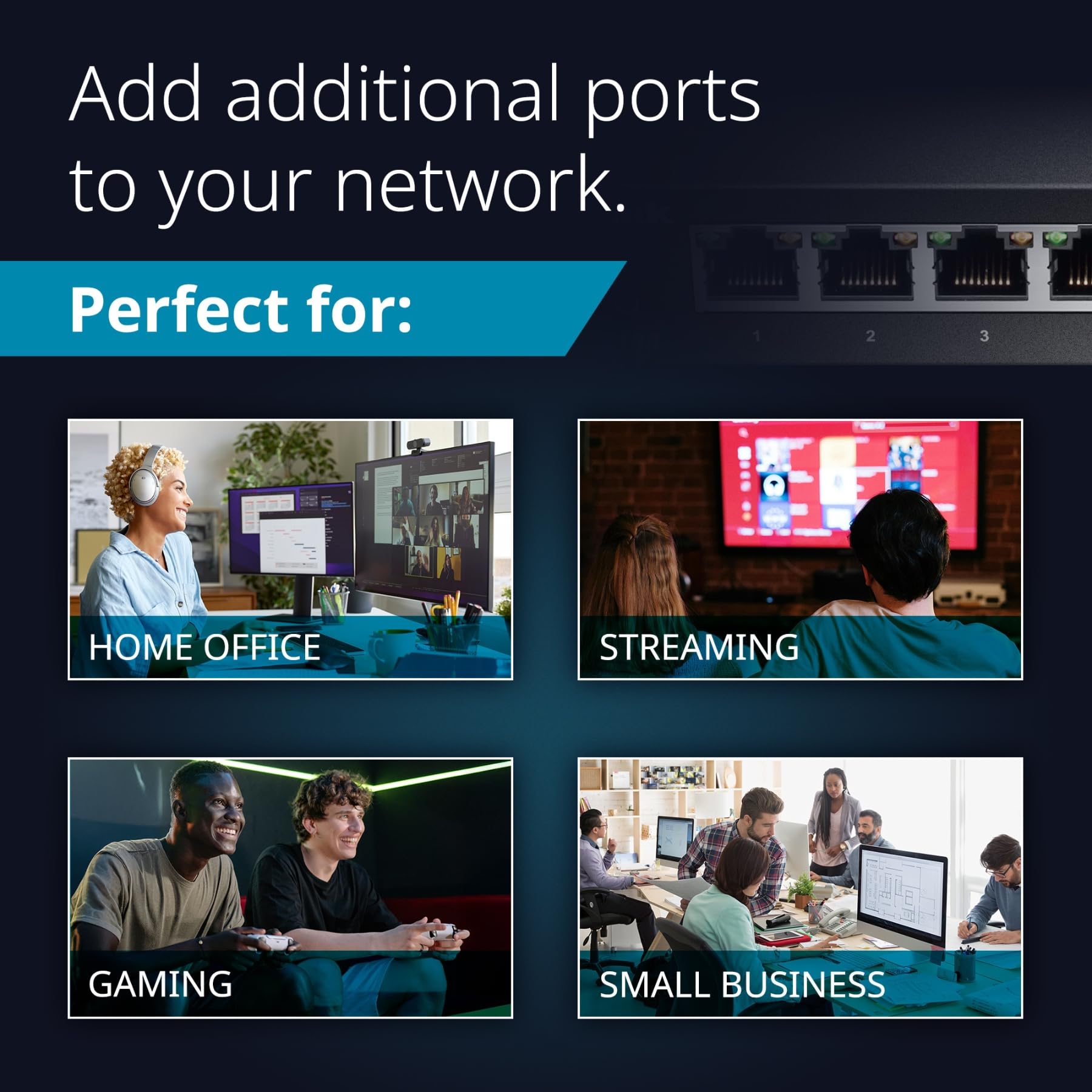 D-Link DGS-108, 8 Port Gigabit Ethernet Switch Unmanaged, Network Splitter, Silent Fanless, Network Hub, Sturdy Metal with Shielded Ports, Compact Desktop/Wall Mount, QoS, Energy Saving, Plug and Play 🍁 All In One Marketplace Canada