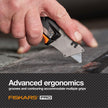 Fiskars Pro Retractable Folding Utility Knife, Box Cutter with Long-Lasting CarbonMax Razor Blade and Dual Lock Safety, Orange/Black 🍁 All In One Marketplace Canada